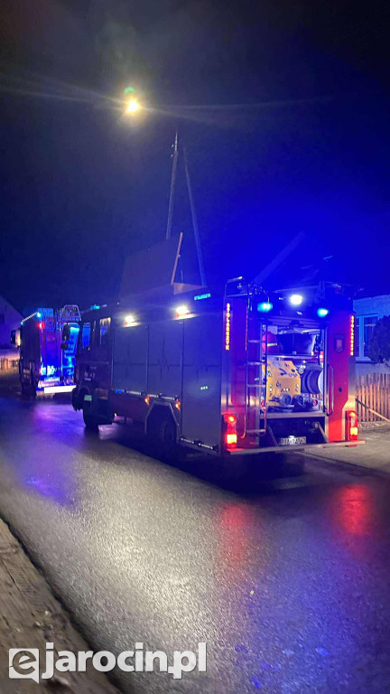 Pożar sadzy w kominie w Noskowie