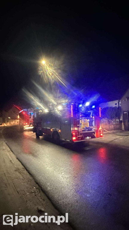 Pożar sadzy w kominie w Noskowie