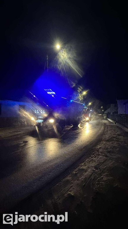 Pożar sadzy w kominie w Noskowie