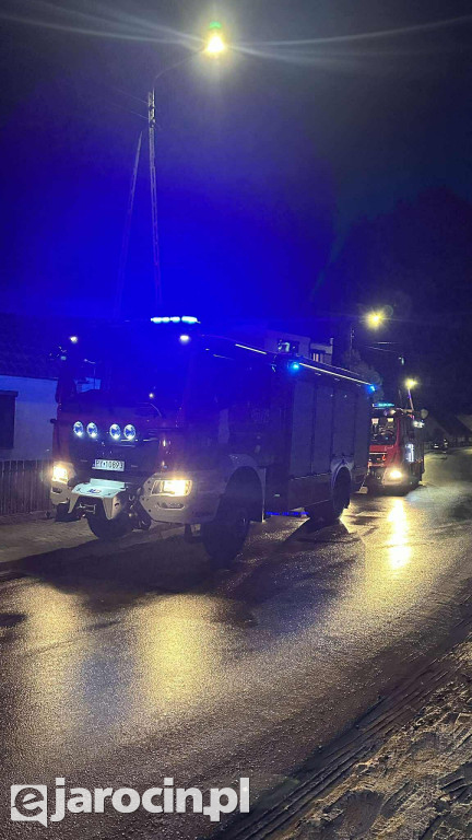 Pożar sadzy w kominie w Noskowie