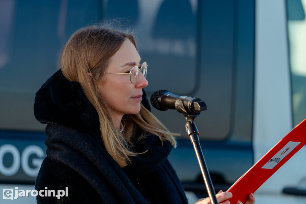 W Jarocinie przekazano klucze do szlabanu do ważenia pojazdów przy zjeździe z drogi S11