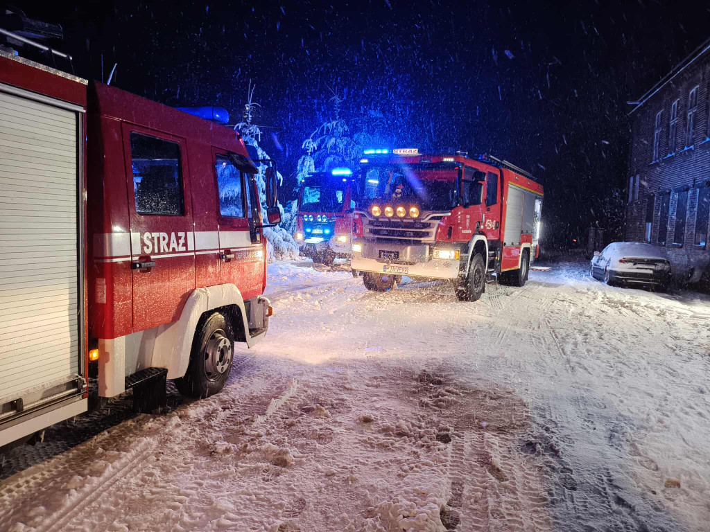 Pożar suszarni kukurydzy w Parzewie