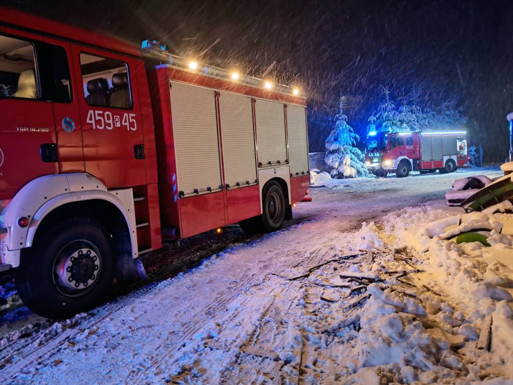 Pożar suszarni kukurydzy w Parzewie