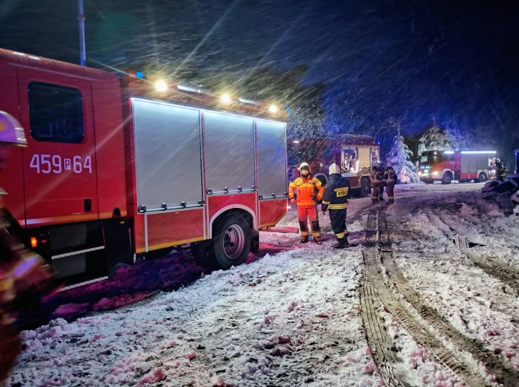 Pożar suszarni kukurydzy w Parzewie