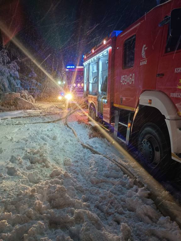 Pożar suszarni kukurydzy w Parzewie