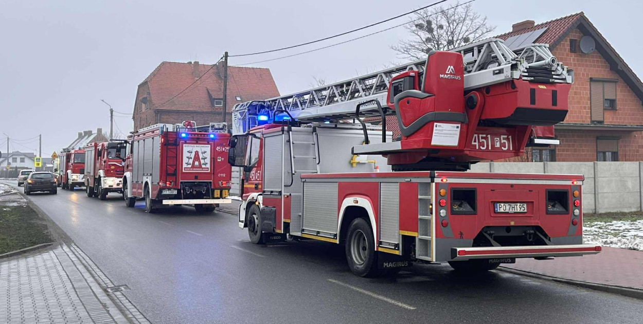 Zadymienie poddasza w Dobieszczyźnie