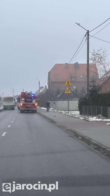 Zadymienie poddasza w Dobieszczyźnie