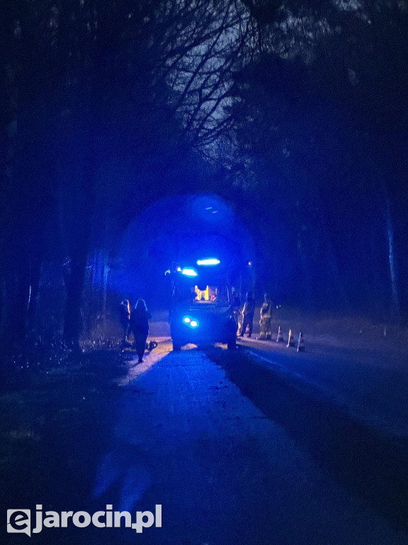 Upadek z hulajnogi na drodze między Goliną a Zakrzewem