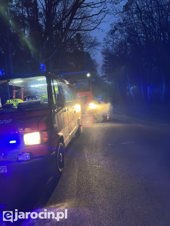 Upadek z hulajnogi na drodze między Goliną a Zakrzewem