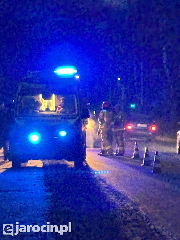 Upadek z hulajnogi na drodze między Goliną a Zakrzewem