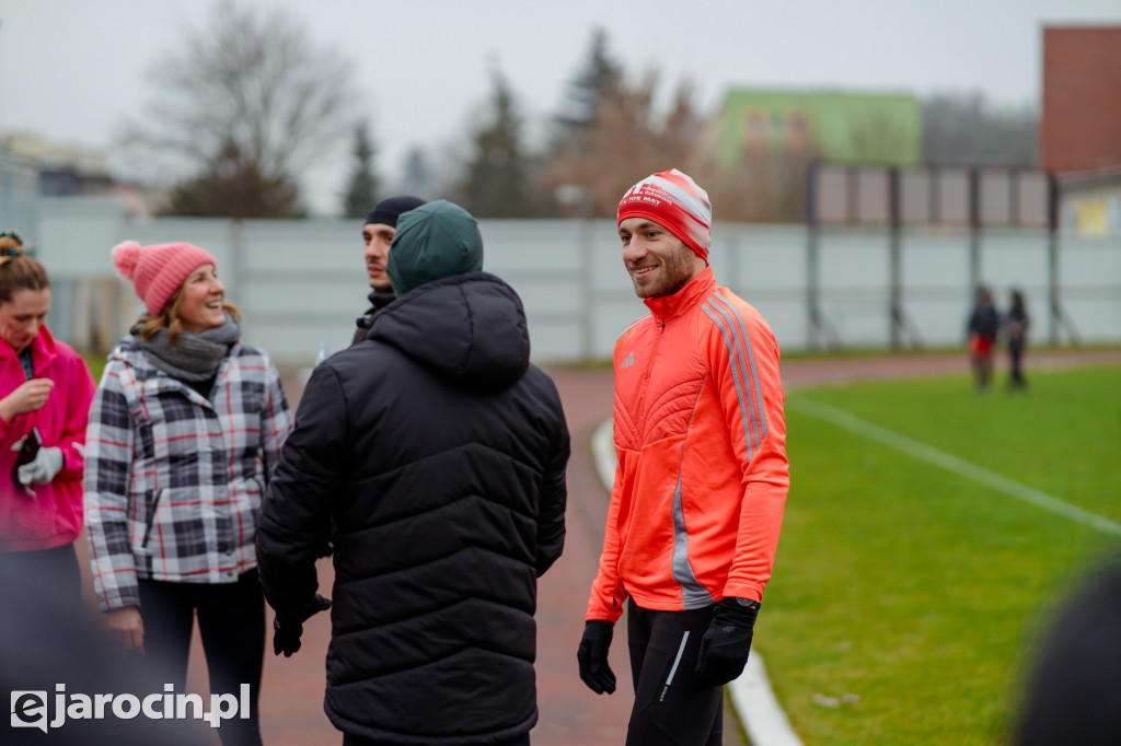 Trening z Adamem Nowickim przyciągnął biegaczy z Jarocina i okolic