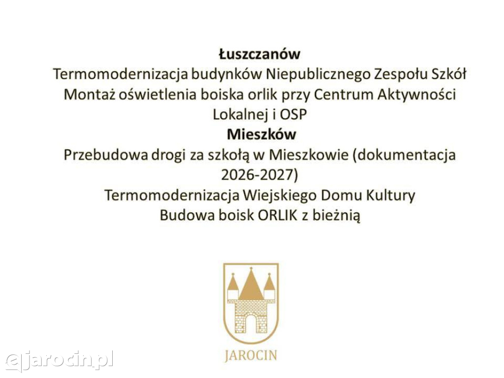 Budżet Gminy Jarocin na 2026 rok