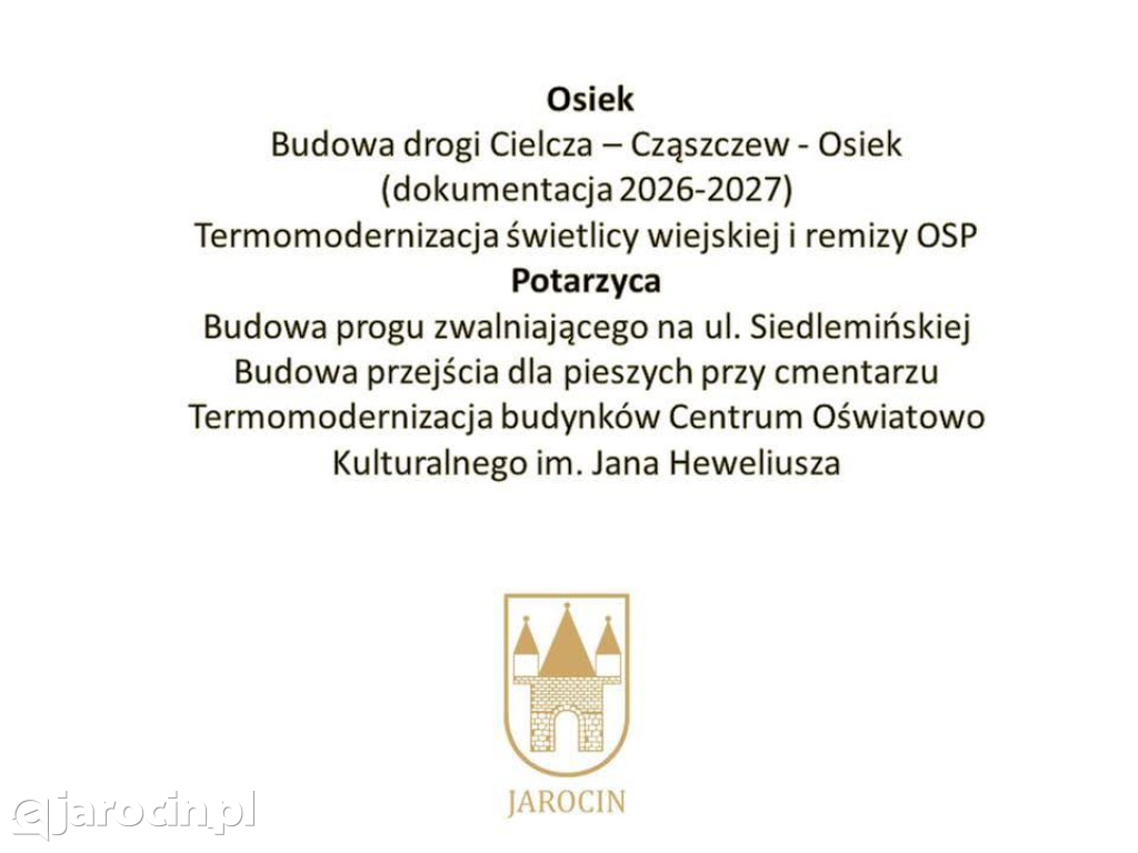 Budżet Gminy Jarocin na 2026 rok