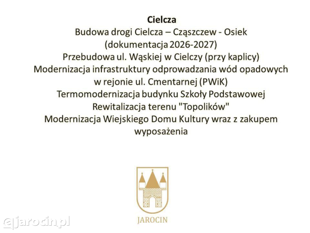 Budżet Gminy Jarocin na 2026 rok