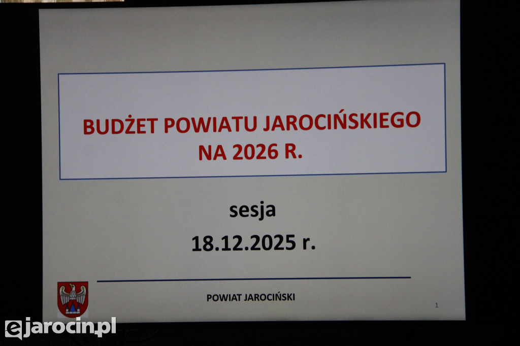 Powiat Jarociński ma budżet na 2026 rok