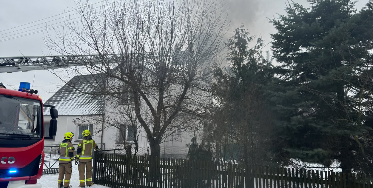 Pożar sadzy w Wilkowyi