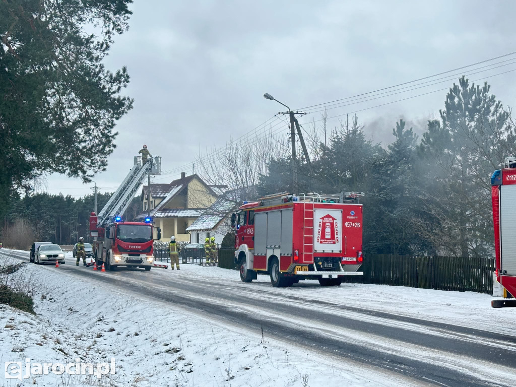 Pożar sadzy w Wilkowyi