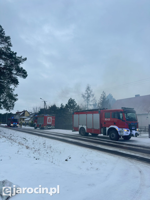 Pożar sadzy w Wilkowyi