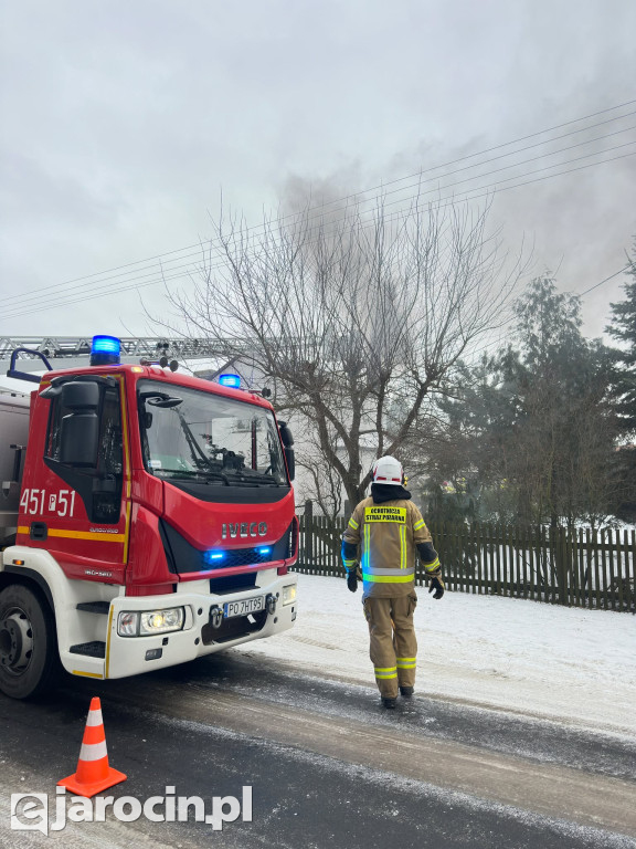 Pożar sadzy w Wilkowyi