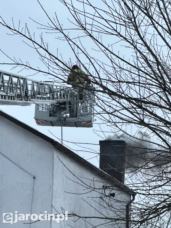 Pożar sadzy w Wilkowyi