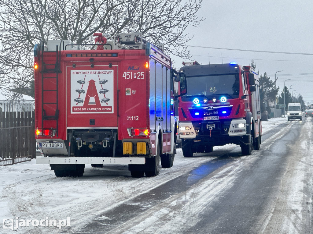 Pożar sadzy w Wilkowyi