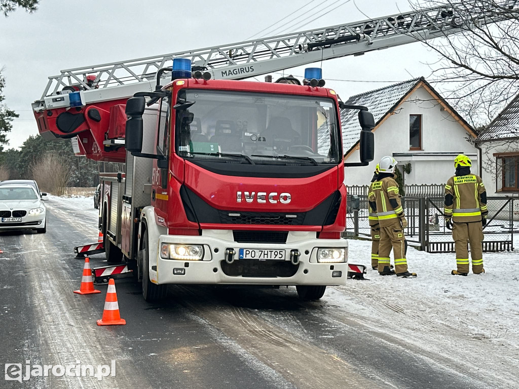 Pożar sadzy w Wilkowyi
