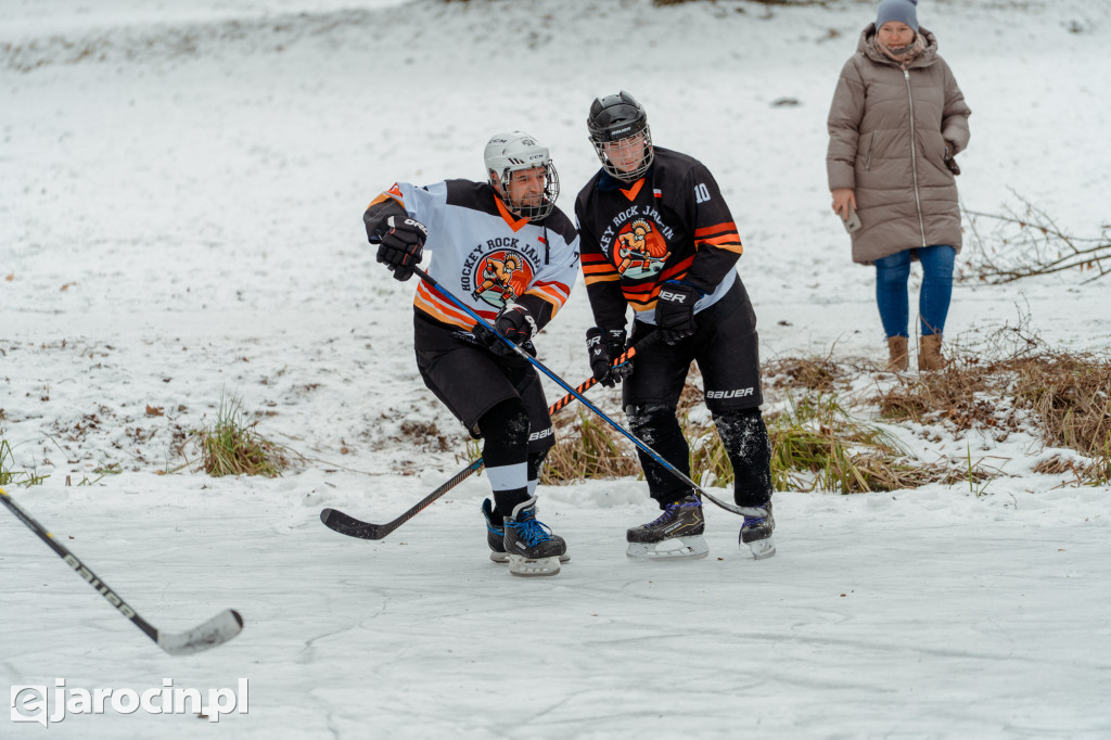 Pond hockej na stawie w Parku Radolińskich