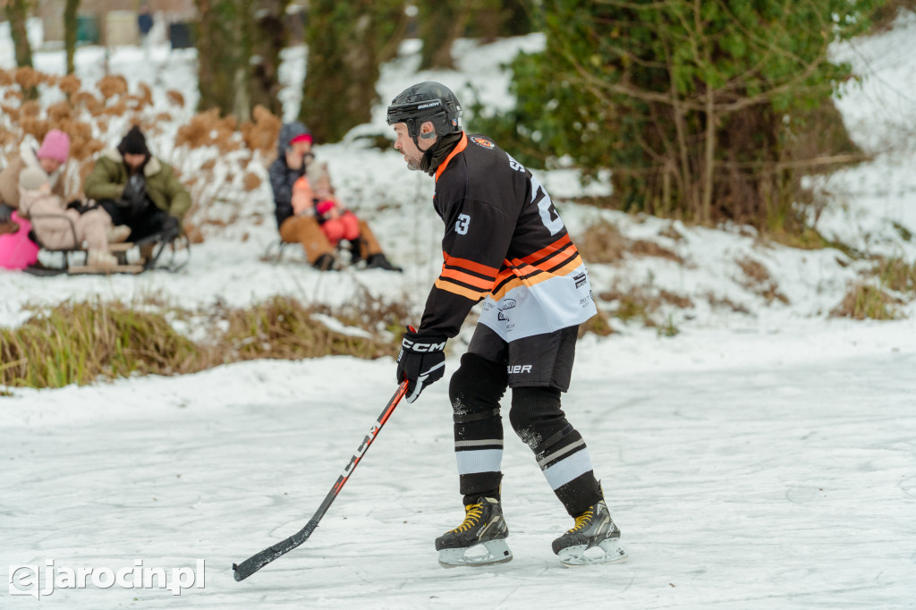 Pond hockej na stawie w Parku Radolińskich