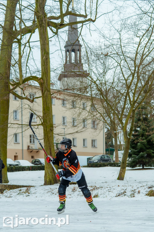 Pond hockej na stawie w Parku Radolińskich