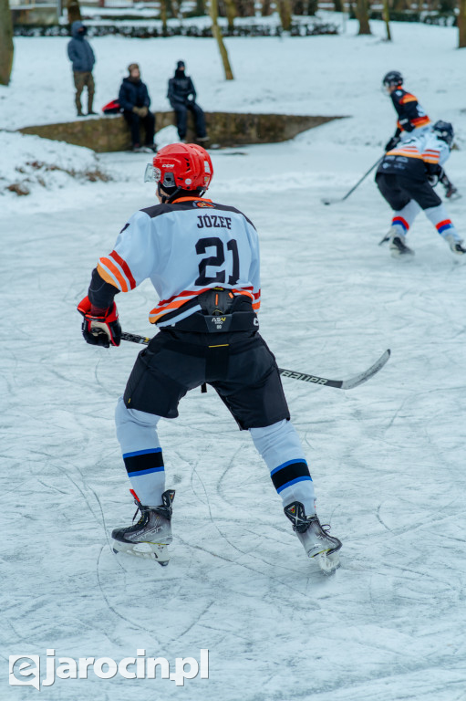 Pond hockej na stawie w Parku Radolińskich