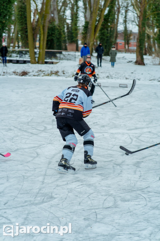 Pond hockej na stawie w Parku Radolińskich