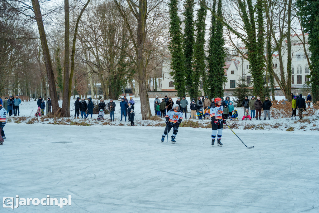 Pond hockej na stawie w Parku Radolińskich