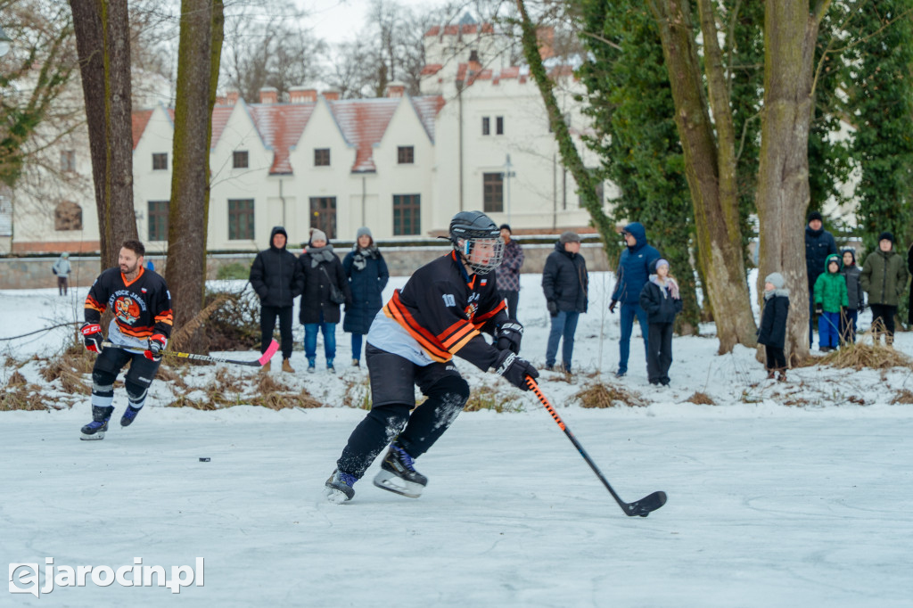 Pond hockej na stawie w Parku Radolińskich