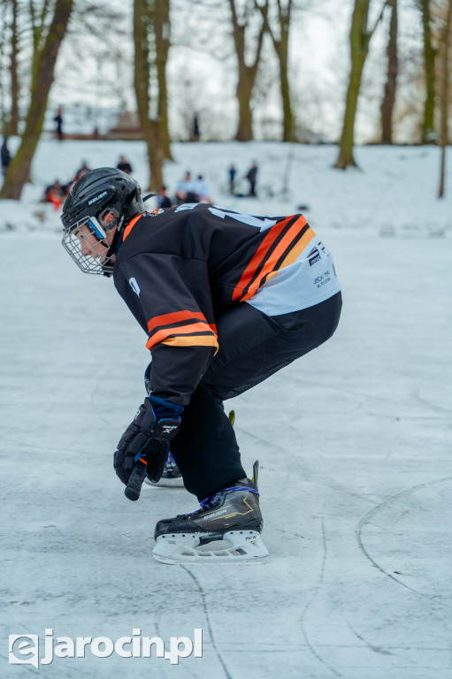 Pond hockej na stawie w Parku Radolińskich