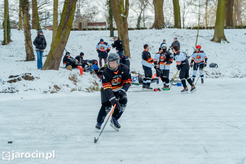 Pond hockej na stawie w Parku Radolińskich