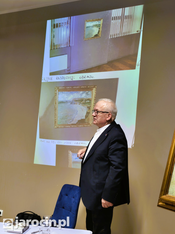 Monet, kradzież i śledztwo od kuchni. Sala Muzeum Regionalnego w Jarocinie pękała w szwach