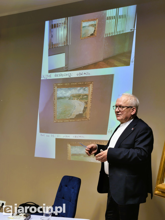 Monet, kradzież i śledztwo od kuchni. Sala Muzeum Regionalnego w Jarocinie pękała w szwach