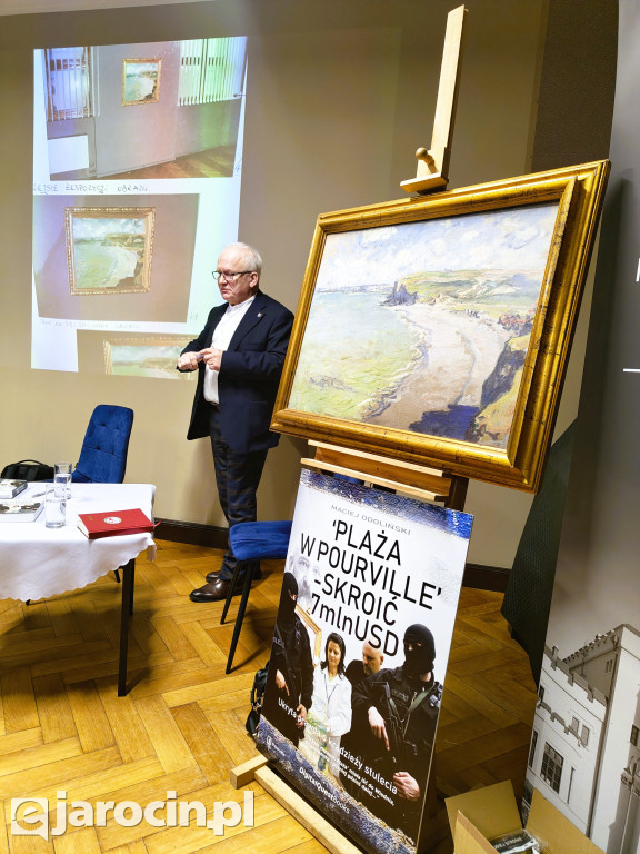 Monet, kradzież i śledztwo od kuchni. Sala Muzeum Regionalnego w Jarocinie pękała w szwach