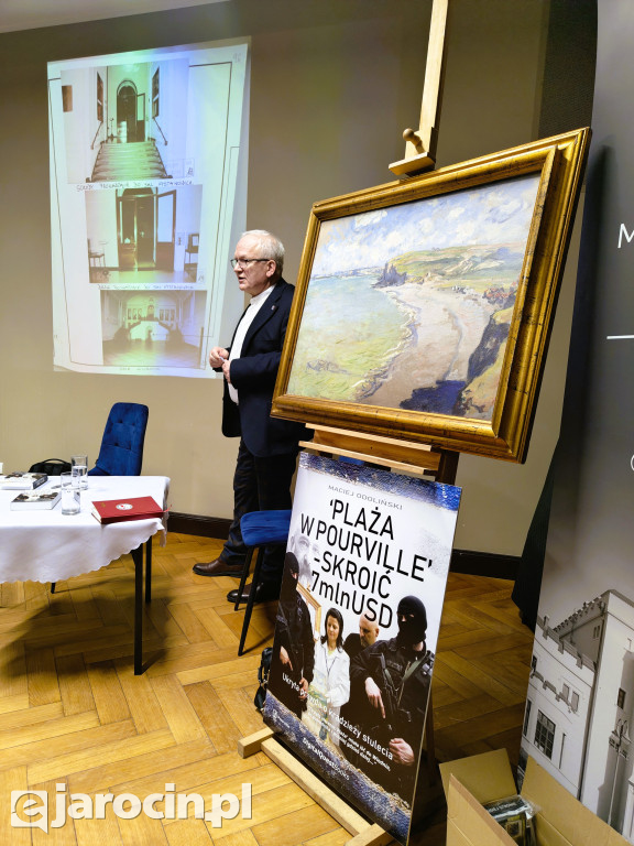 Monet, kradzież i śledztwo od kuchni. Sala Muzeum Regionalnego w Jarocinie pękała w szwach