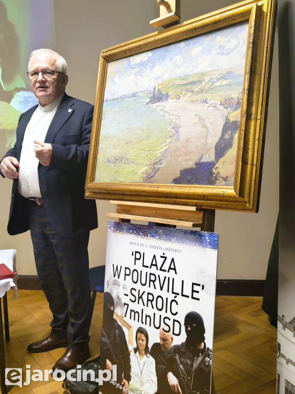 Monet, kradzież i śledztwo od kuchni. Sala Muzeum Regionalnego w Jarocinie pękała w szwach