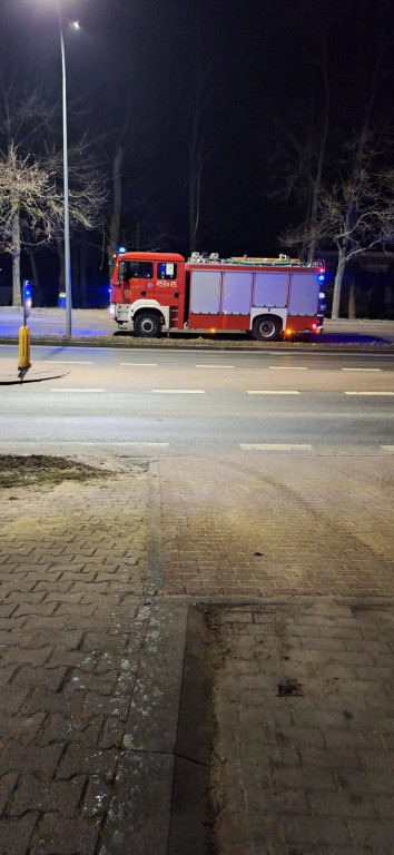 Pożar sadzy w kominie w Wyszkach