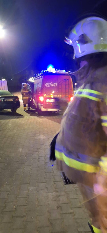 Pożar sadzy w kominie w Wyszkach