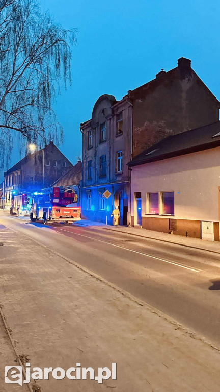 Pożar sadzy w przewodzie kominowym przy św. Ducha w Jarocinie