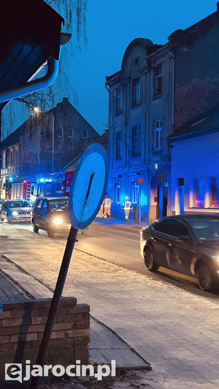 Pożar sadzy w przewodzie kominowym przy św. Ducha w Jarocinie