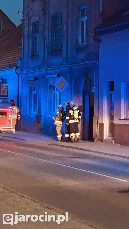 Pożar sadzy w przewodzie kominowym przy św. Ducha w Jarocinie