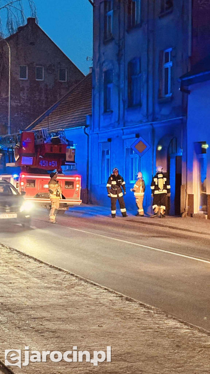 Pożar sadzy w przewodzie kominowym przy św. Ducha w Jarocinie