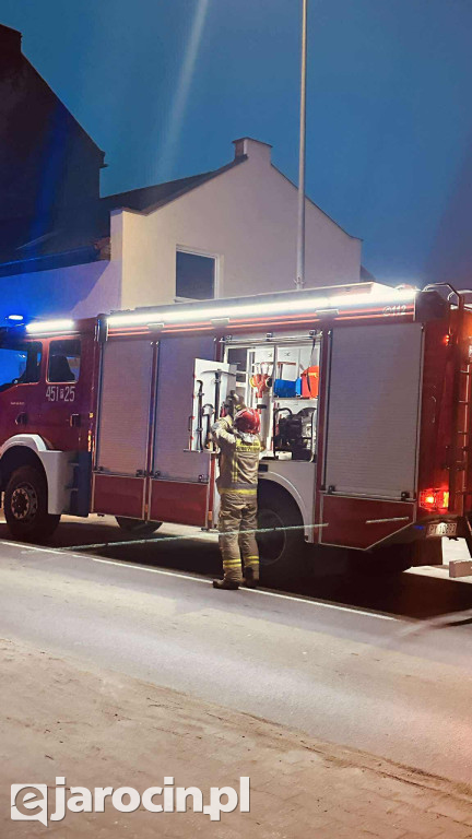 Pożar sadzy w przewodzie kominowym przy św. Ducha w Jarocinie