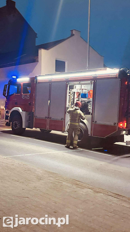 Pożar sadzy w przewodzie kominowym przy św. Ducha w Jarocinie