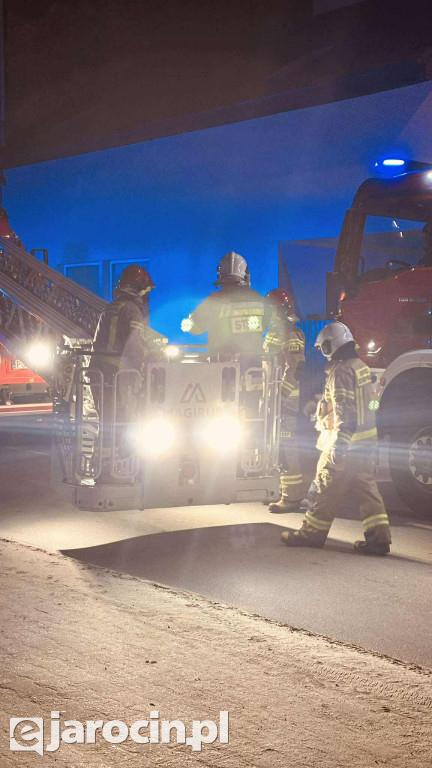 Pożar sadzy w przewodzie kominowym przy św. Ducha w Jarocinie