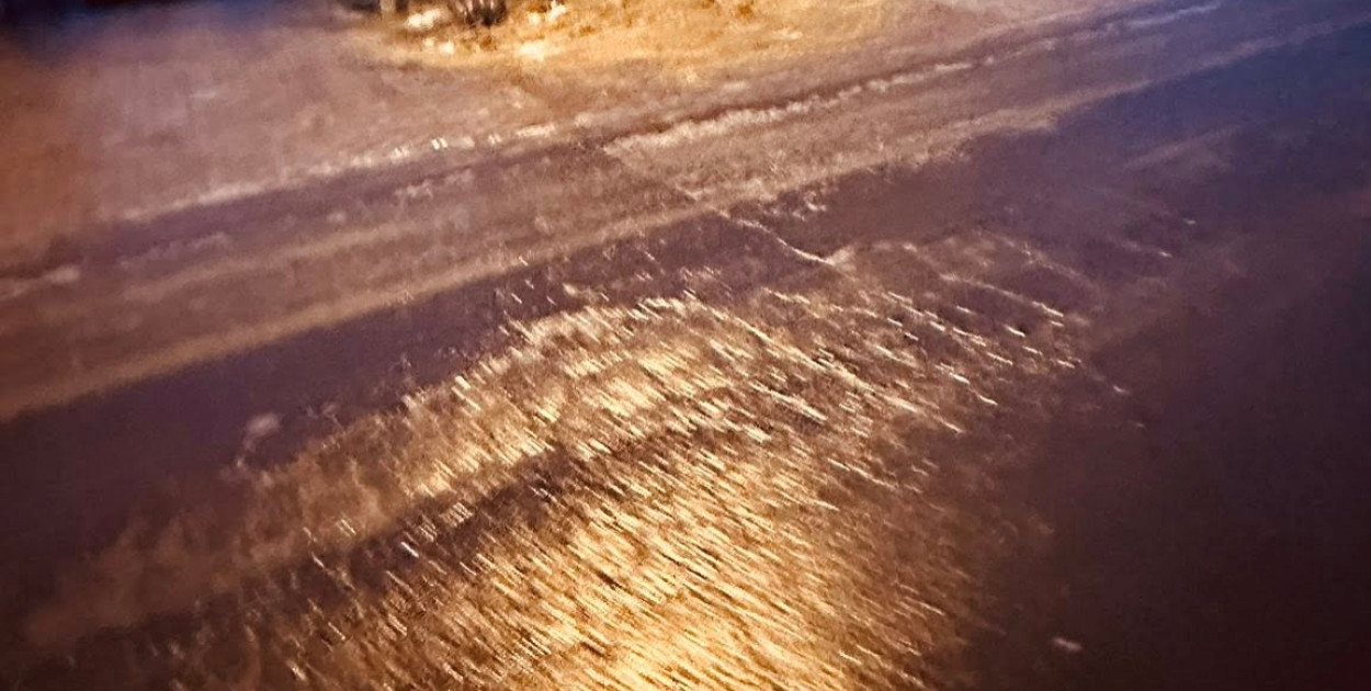 Gołoledź w Jarocinie